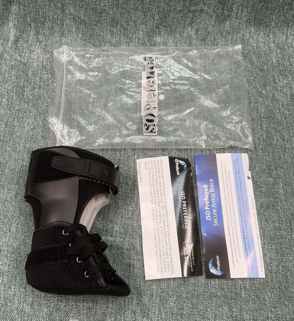 Ankle Brace Black ISO Preferred Small Right